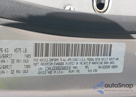 2016 Jeep Compass Latitude from USA, damaged, VIN 1C4NJDEB9GD685316